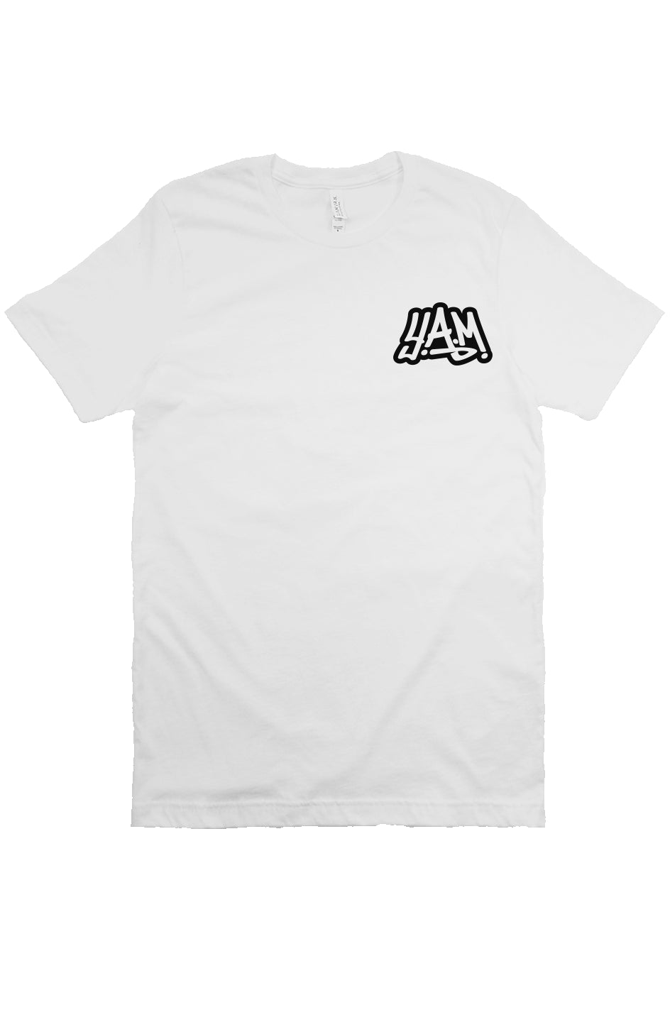 Unisex White T-Shirt Back Design